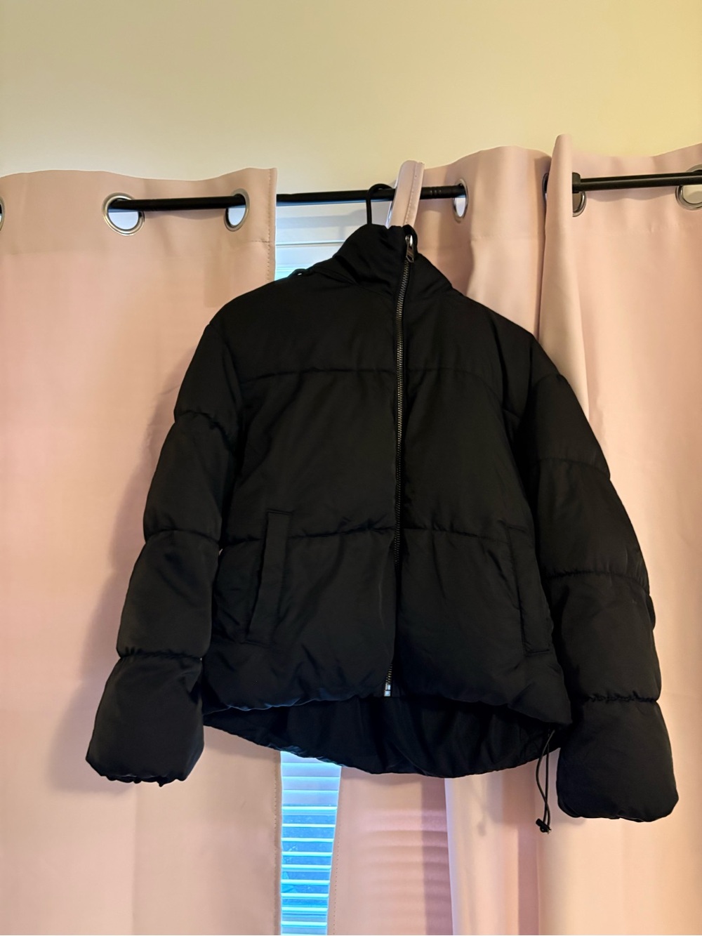 Bershka Black Puffer Jacket